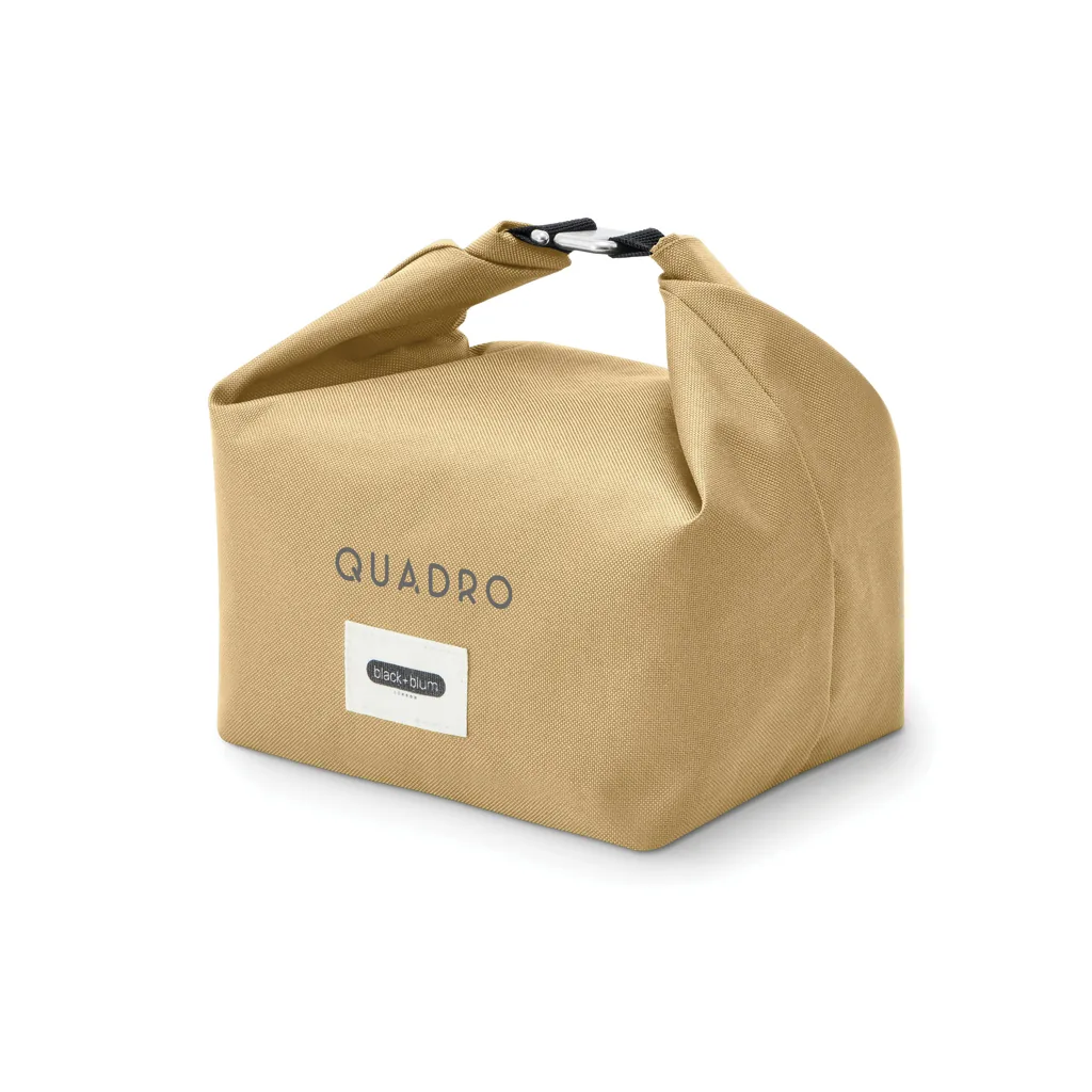 Beige koel- en lunchtas met rolsluiting als teambuilding relatiegeschenk