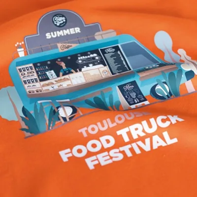 fullcolour digitale transfer op een shirt