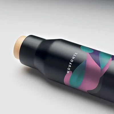 fullcolour digitale print rondom een drinkfles